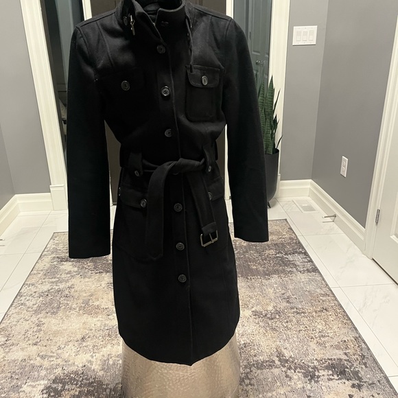 Fabulous size small esprit since 1968 coat black belted very sharp - Picture 7 of 17